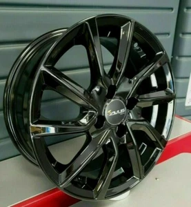 SET 4 ALUFELGEN AVUS 15 DEDIZIERT PEUGEOT 206 207 208 307 4x108 et25 SCHWARZ - Bild 1 von 3
