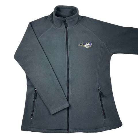 Women’s East Carolina University Pirates ECU Gray Full Zip Jacket size XL Cover
