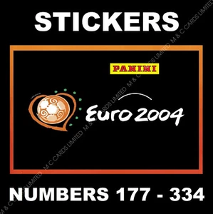 Panini Euro 2004 stickers Numbers 177 to 334 - Picture 1 of 159