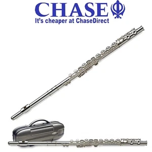Flute - Silver Nickel in C with E Key & Hard Case !!Chase C77FE Student Outfit;; - Picture 1 of 3