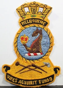 Royal Australian Navy HMAS Melbourne Australia Crest Emblem Insignia Badge Patch - Picture 1 of 2