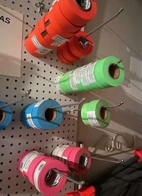 Presco Flagging Tape:150 ft New, Quantity 6, Various Colors Free Shipping - Image 1 of 2