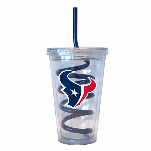Houston Texans Swirl Straw Tumbler - 16oz Cover