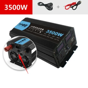 12/24V to 220V Power Converter Charger Power UPS Correction Wave Power Inverter - Picture 1 of 29