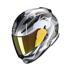 Scorpion EXO-510 Air Balt Silver White Fluo Yellow Full Face Motorcycle Helmet S - Picture 1 of 1