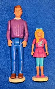Tyco The Talking Family Dollhouse Dad and Daughter Figures 1993-1994 - Picture 1 of 8