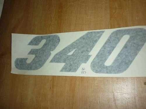 1972 1973 PLYMOUTH DUSTER 340 QUARTER PANEL DECAL BLACK - Image 1 of 1