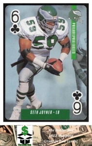 1993 U.S. Playing Cards Ditka's Picks #6 Seth Joyner - Philadelphia Eagles - Picture 1 of 2