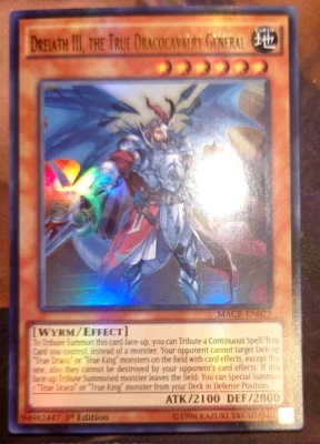 Yu-Gi-Oh! TCG Dreiath III, the True Dracocavalry General macr-en023 - Image 1 of 2