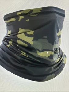 Tactical Gear Adult Neck Gaiter Face Mask Bandana Green Camouflage Covering -New - Picture 1 of 4