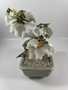 Vintage Japanese Glass Bonsai Tree Ornament - Picture 1 of 7