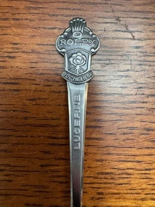 Vintage Souvenir Spoon Collectible Rolex Lucerne Bucherer of Switzerland - Picture 1 of 4