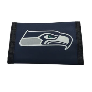 Seattle Seahawks Hook & Loop Trifold Wallet Billfold - Pockets NWOT - Picture 1 of 4