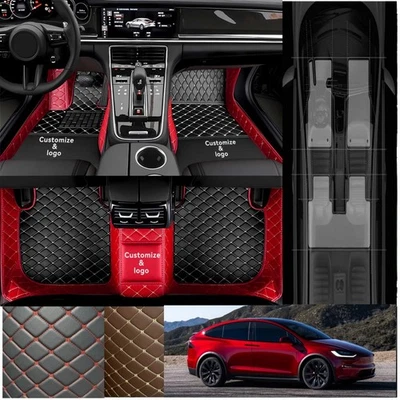 Auto Carpets For Tesla Model X 2015-2026 Car Floor Mats All Weather Pads Luxury - Image 1 of 4