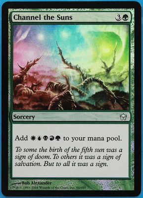 Channel the Suns FOIL Fifth Dawn NM Green Uncommon CARD (507932) ABUGames - Image 1 of 2