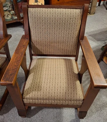 Mecedoras estilo misión años 40 roble/juego de 2 (RT732) Foto 1 de 4