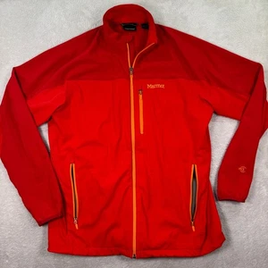 Marmot Mens XXL Softshell Jacket Red Full Zip Lightweight M3 Technology Chore - Picture 1 of 11