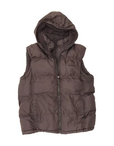 PIERRE CARDIN Mens Hooded Padded Gilet UK 42 XL Grey Polyester DI18 - Picture 1 of 3