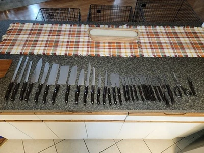 cutco ultimate set con 11 cuchillos para carne y bloque Foto 1 de 4