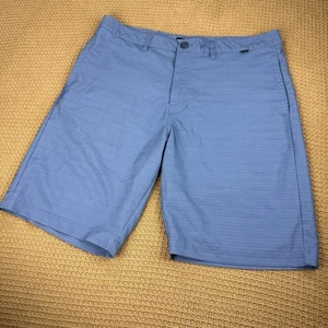 Travis Mathew Shorts Mens 36 Blue Striped Loreto NR Hybrid Quick Dry Golf - Picture 1 of 11