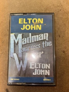 Elton John Manman Across The Water Cassette Tape 1980 Portugal Reissue *RARE* - Picture 1 of 7