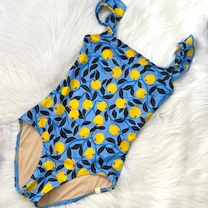 Summersalt x DVF - Nectarine Orchard Rüschen Einteiler Badeanzug, Mädchen 7 - Bild 1 von 7