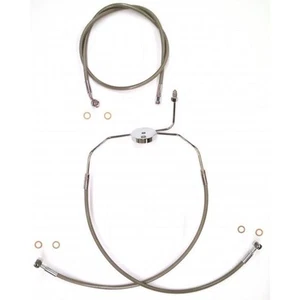 Magnum SSC1307-23 Clear Coated XR Stainless Front Brakeline Kit - 23in. Upper Br - Picture 1 of 3