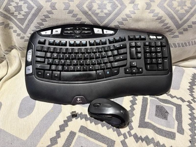 Logitech K350 Wireless Keyboard & M510  Mouse With Unifying Receiver Tested WORK - Image 1 of 4