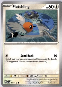 Fletchling 121/142 Regular Common - SV07: Stellar Crown - Pokemon TCG Card NM - Picture 1 of 2