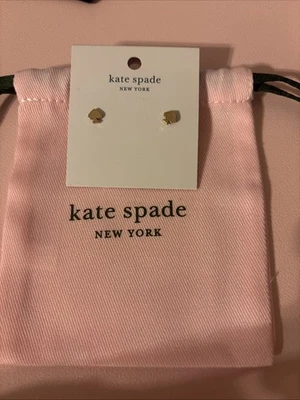 Nuevo con etiquetas Aretes Kate Spade Mini Signature Pala Color Oro Rosa Foto 1 de 2