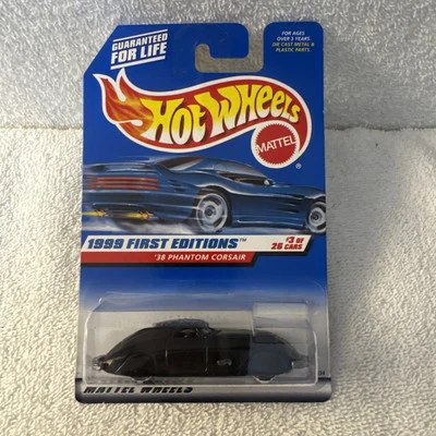 Hot Wheels 38 Phantom Corsair Black 656 1999 First Editions 3 Of 26 - Image 1 of 4
