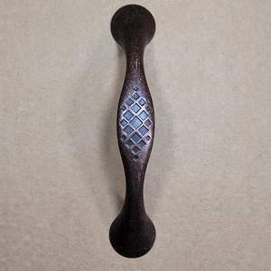 Berenson Overture 3 25/32" CC Rustic Copper Pull 5 3/8" Cabinet Hardware - Picture 1 of 5