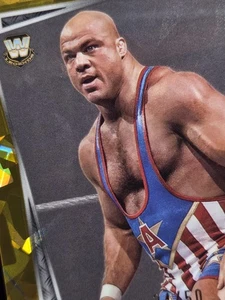 Kurt Angle - Sapphire Edition Gold Refractor /50 - 2025 Topps Chrome WWE #8 - Picture 1 of 4
