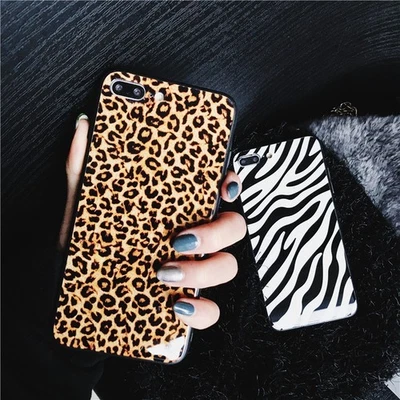 For Huawei Honor Phone Case Fashion Leopard print Tempered Glass Cover Hot Girls - Image 1 of 4