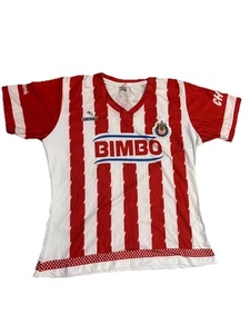 Neu Chivas de Guadalajara Fußball Trikot Jungen groß rot weiß gestreift. 83 - Bild 1 von 2