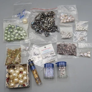 Lote de 8-10mm Vidrio Cristalizado Joyería Hacer Cuentas Artesanales Redondas algunas De Colección - Imagen 1 de 9