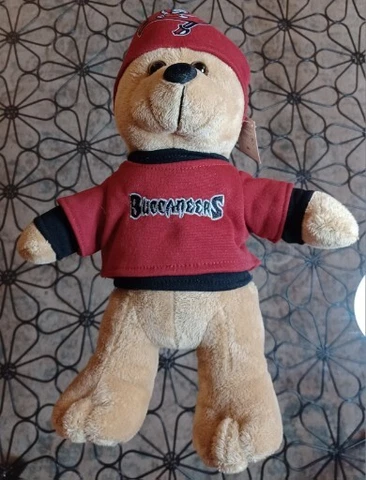Tampa Bay Buccaneers NFL Team Souvenir Bear With Team Apparel, 14” With Tags Cover