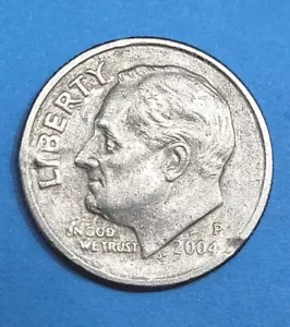2004-P Roosevelt Dime Strike Through Errors. - Picture 1 of 15
