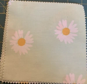 20 - 5” X 5” Moda Fabric Squares (Mint Green W/White Flowers) - Picture 1 of 2
