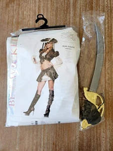 NEW Women's Rum Pirate Halloween Costume Set Sexy Small Medium S/M Be Wicked - Picture 1 of 2