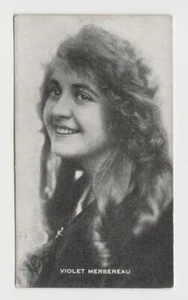 Tarjeta coleccionable Violet Mersereau de colección de jugadores distinguidos de la década de 1910 - estrella de cine - Imagen 1 de 2
