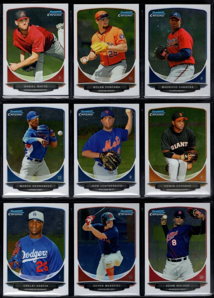 2013 Bowman Chrome Prospect Prospects You Pick The Card, Finish Your Set 111-220 - Image 1 of 1