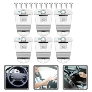 6 Pcs Cb Radio Mic Holder Clip for Mobile Microphone Hook Mount Car Universal - Zdjęcie 1 z 12