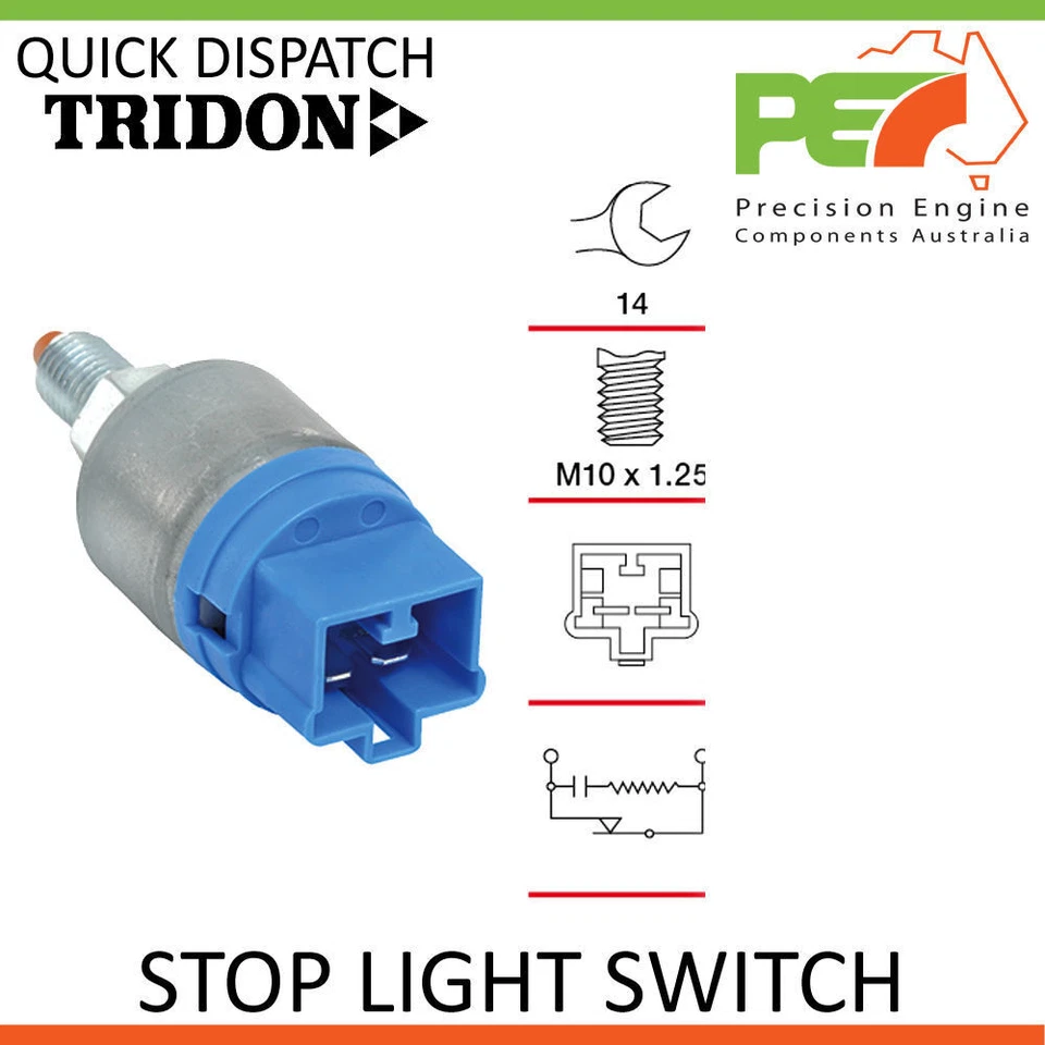 Nuevo * TRIDON * Interruptor de luz de freno de parada TBS para Toyota RAV4 SXA10R, SXA11R Foto 1 de 4