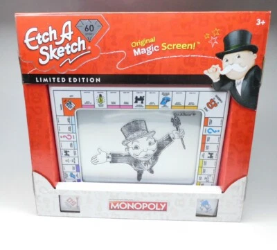 ETCH A SKETCH 2020 60 aniversario edición Monopoly. EDICIÓN LIMITADA Nuevo en Caja Foto 1 de 4