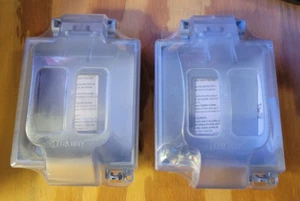 TWO Weatherproof in Use 2 gang covers Legrand Pass & Seymour WIUC21FRED - Picture 1 of 3
