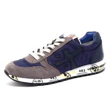 0652AB scarpa bimbo BOY PREMIATA MICK blue/grey sneaker