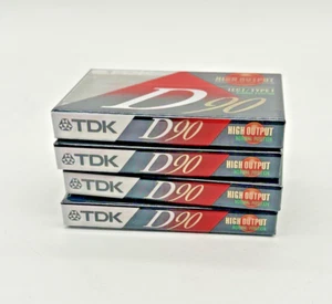TDK D90 Dynamic Performance  High Output IECI/TYPE 1   4 Cassette Tapes Lot - Picture 1 of 7