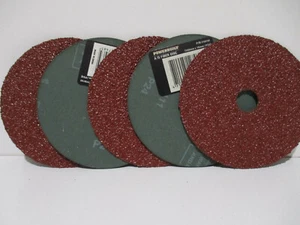 FIBRE SANDING DISC. ALUMINIUM OXIDE. 100mm x 16mm. P24G; P80G; P100G; 3 - 25pks. - Picture 1 of 14