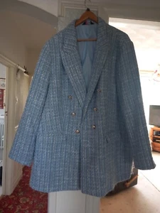 Beautiful Ladies blue and white coat size 30 brand new - Picture 1 of 18